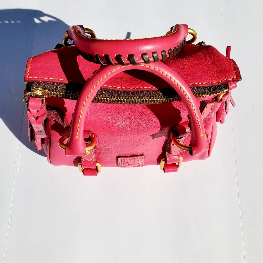 Dooney & Bourke Florentine Nano Satchel Fuchsia EUC - Picture 6 of 12